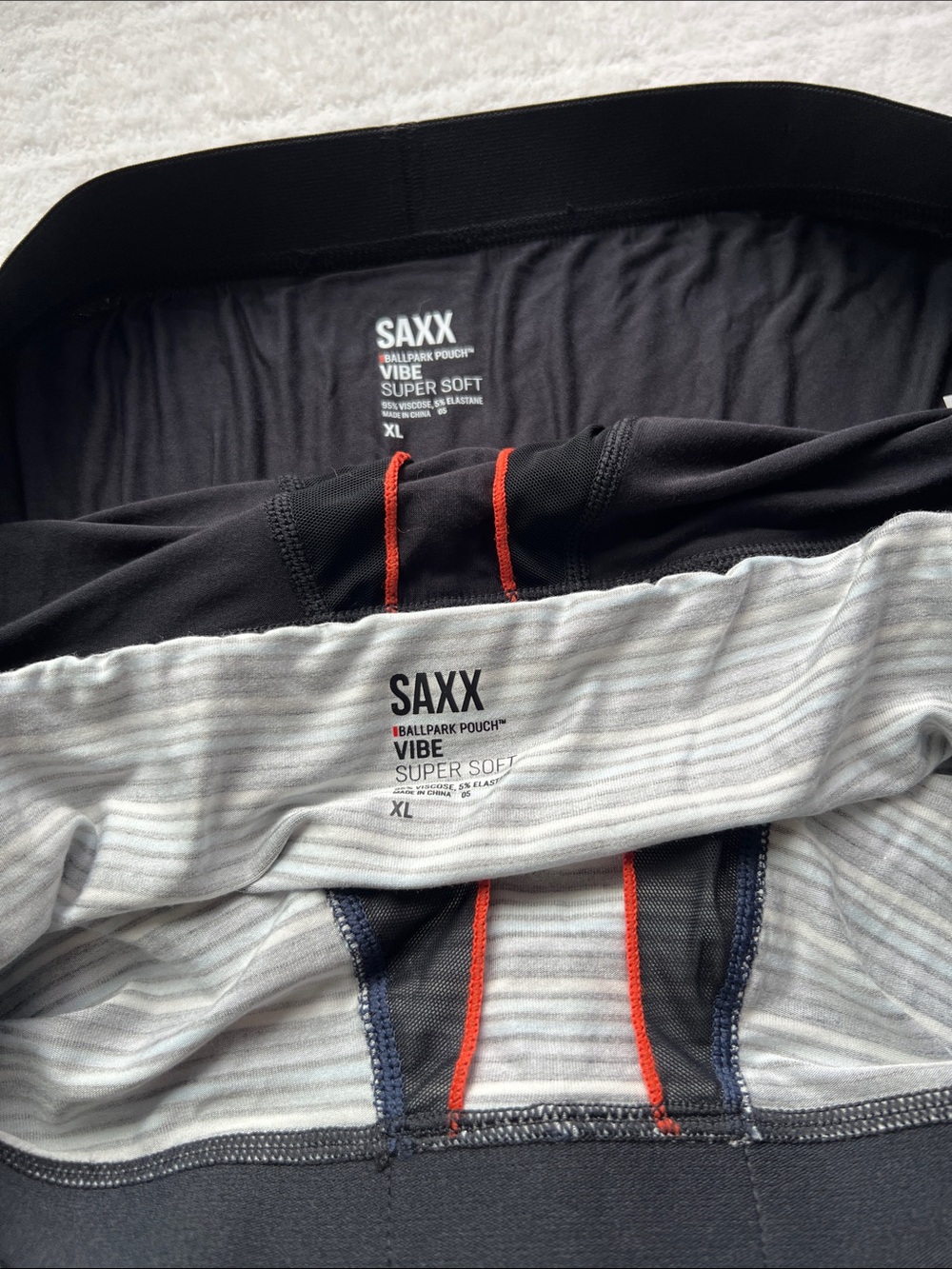 (2) SAXX Ballpark Pouch Vibe Super Soft Boxer Briefs - Picture 7 of 12
